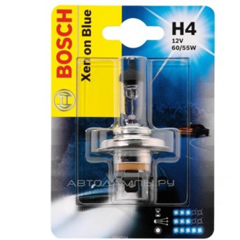 H4 12V- 60/55W (P43t) ( .-..) Xenon Blue 1987302045